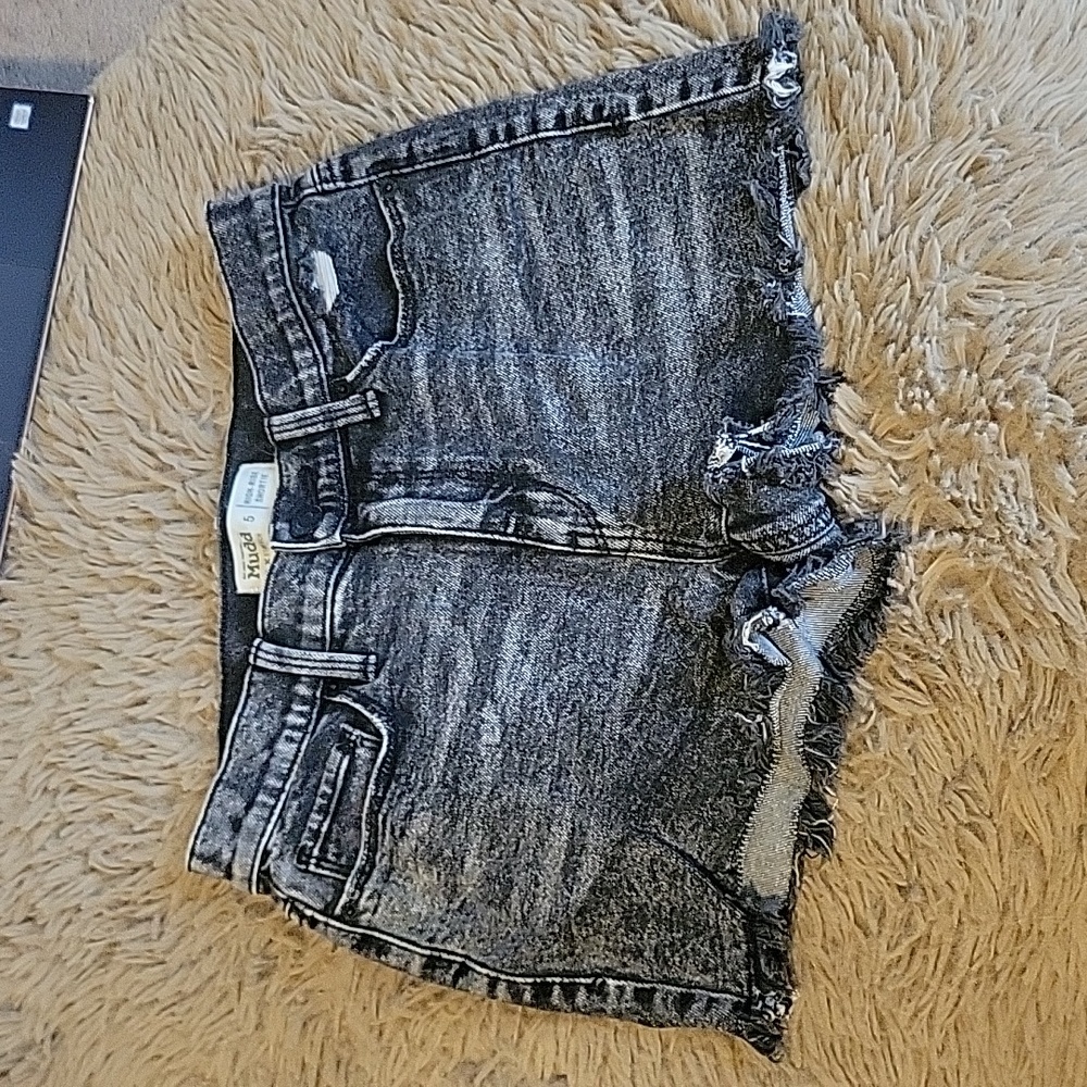 Black Denim Shorts
